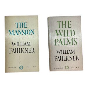 The Mansion‎ & The Wild Palms by William Faulkner - Vintage Paperback Books